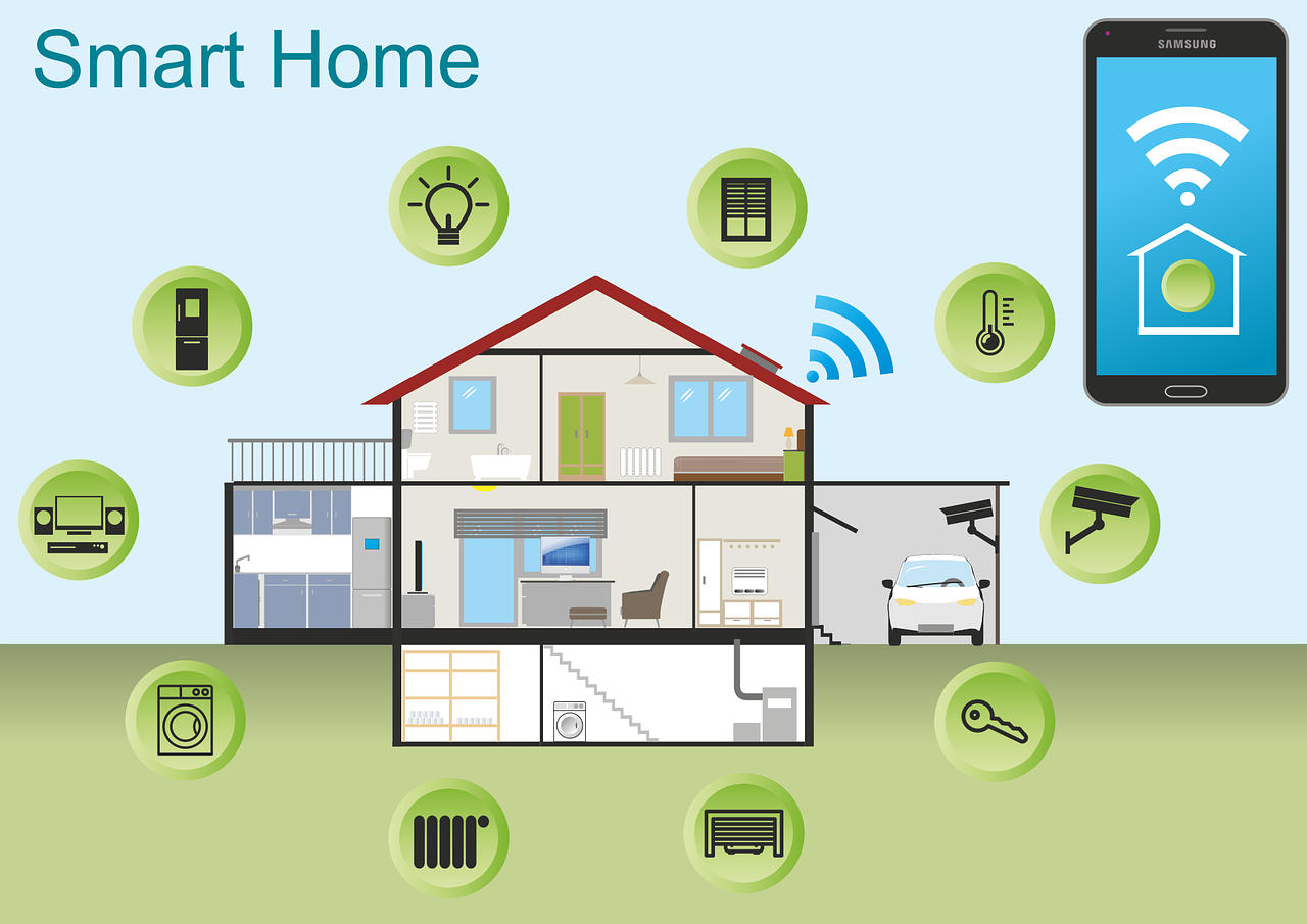 smart home, house, technology