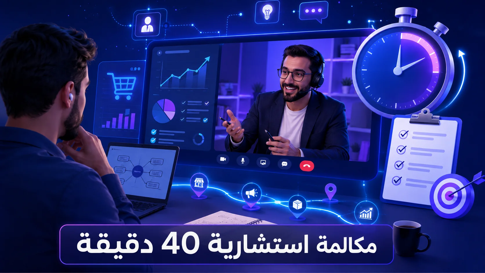 40min call pic مكالمة استشارية 40 دقيقة - الصورة 1